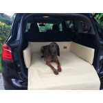 Pelech Golden dog do auta pre psa S 26 x 70 x 90 cm – krémový